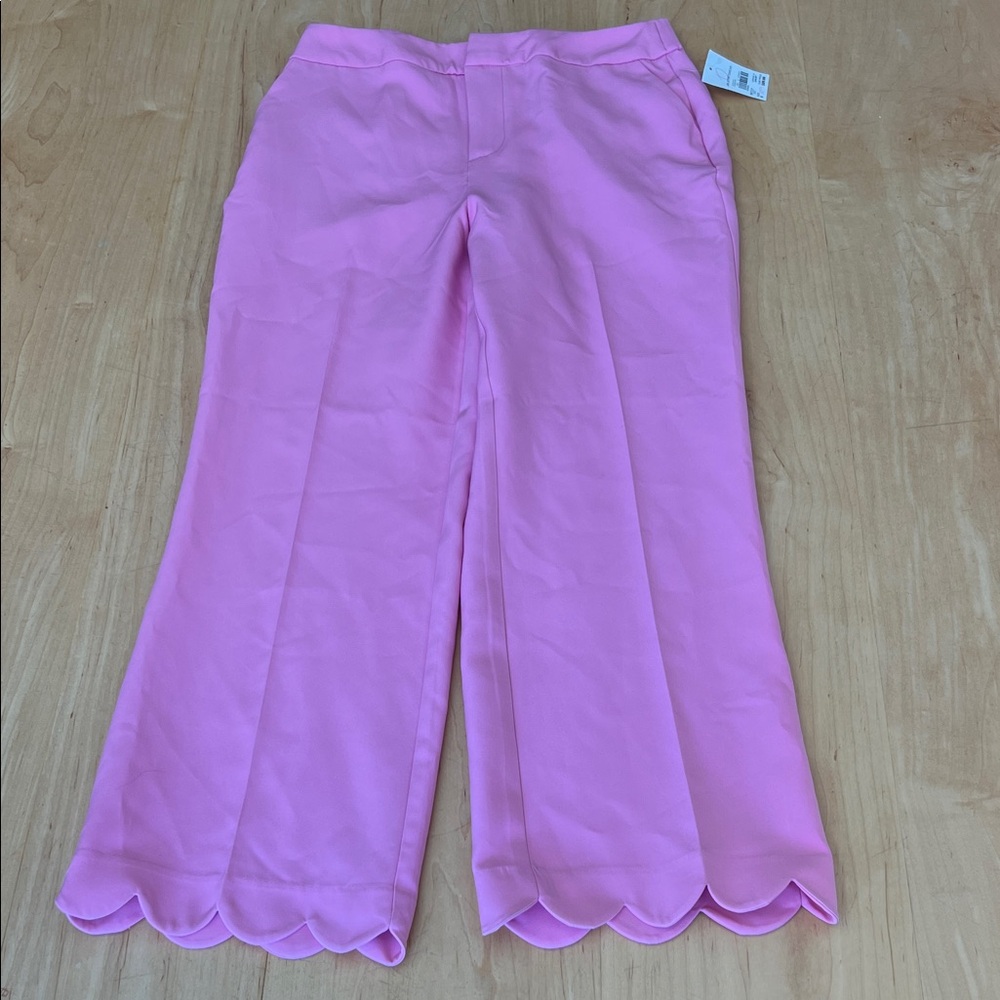 Cato' Pink Scallop Hem Dressy Pants